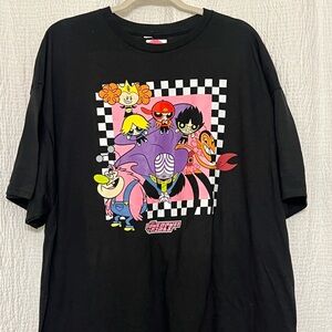 Black Cartoon Graphic T-Shirt